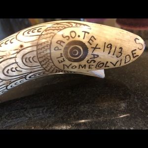 Antique hand carved fish